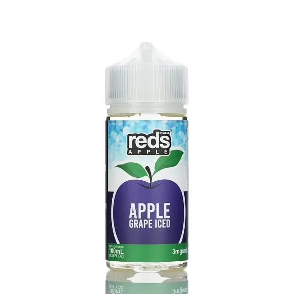 7 Daze – Reds Apple ICED eJuice Grape – 100ml - Image 2