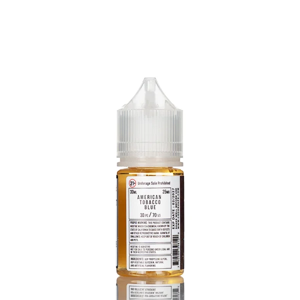 Cedar Vape Salt Nic – American Tobacco Blue – 30mL (DISCONTINUED) - Image 2