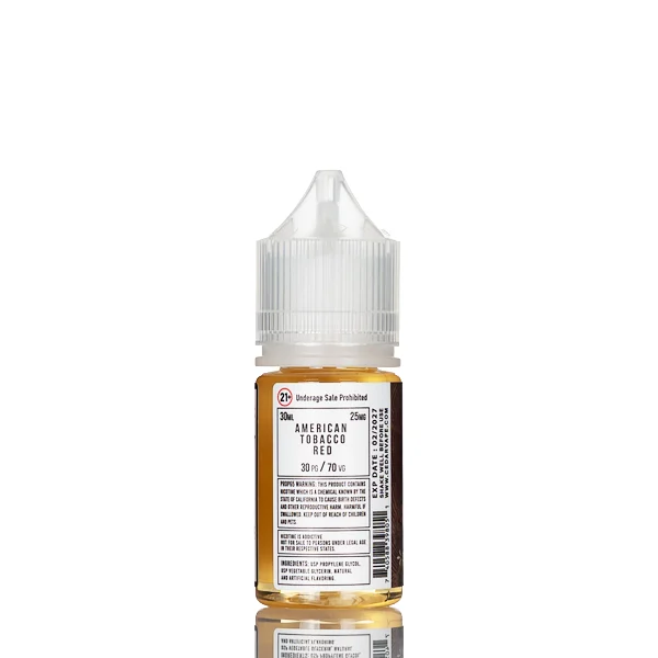 Cedar Vape Salt Nic – American Tobacco Red – 30mL (DISCONTINUED) - Image 2