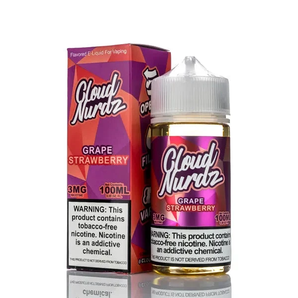 Cloud Nurdz E-Liquid – Grape Strawberry – 100ml