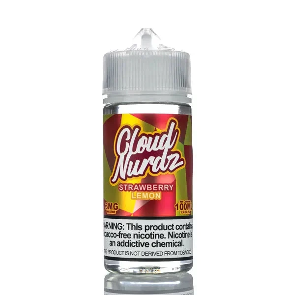 Cloud Nurdz E-Liquid – Strawberry Lemon – 100ml - Image 2