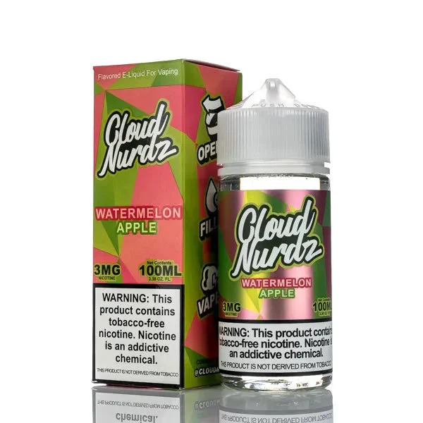 Cloud Nurdz E-Liquid – Watermelon Apple – 100ml