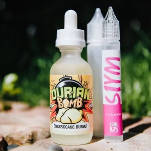 DURIAN BOMB E-LIQUID - CHEESECAKE DURIAN (60ML GLASS BOTTLE)