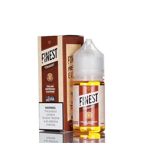 Finest Salt Nic – Desert Edition – Italian Espresso custard – 30mL (DISCONTINUED)