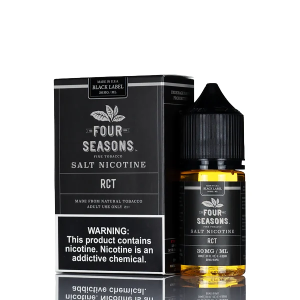 Four Seasons Salt Nicotine – Black Label – RCT – 30ml