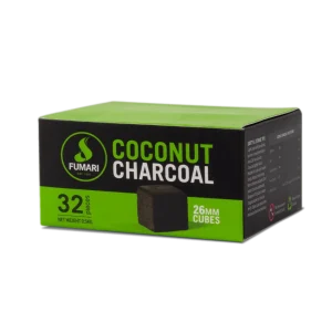 FUMARI 26MM COCONUT HOOKAH CHARCOAL - 32 PIECES