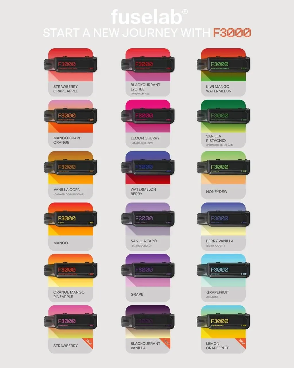 FUSELAB F3000 CARTRIDGE DISPOSABLE VAPE POD