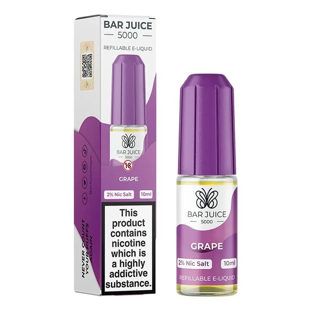 Grape Nic Salt E-liquid By Bar Juice 5000