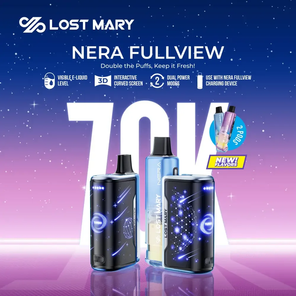Made in Indonesia | Lost Mary NERA FULLVIEW 70K Disposable KIT – 70,000 Puffs