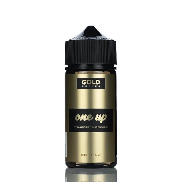One Up Gold Series E-liquids – Strawberry Cheesecake – 100ml - Image 2