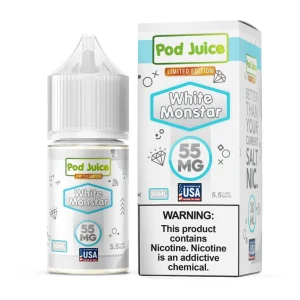 Pod Juice Salt White Monstar Tobacco Free Nicotine E-Juice 30ml