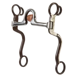 Professional All Purpose Bit, 5" Sweet Iron Ported Mouth with Copper Cricket
