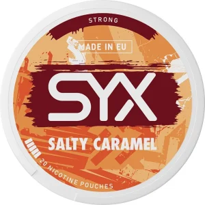 Salty caramel SYX nicotine pouches 20 pack