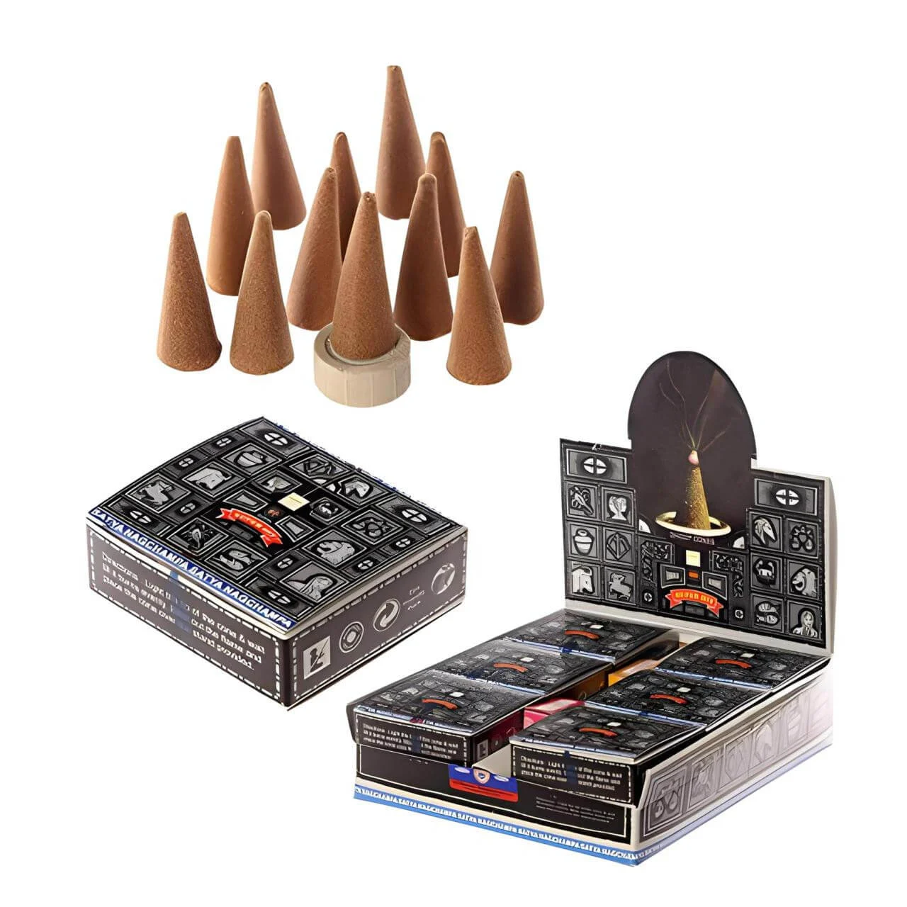 Satya Nag Champa Dhoop Cones -12PK