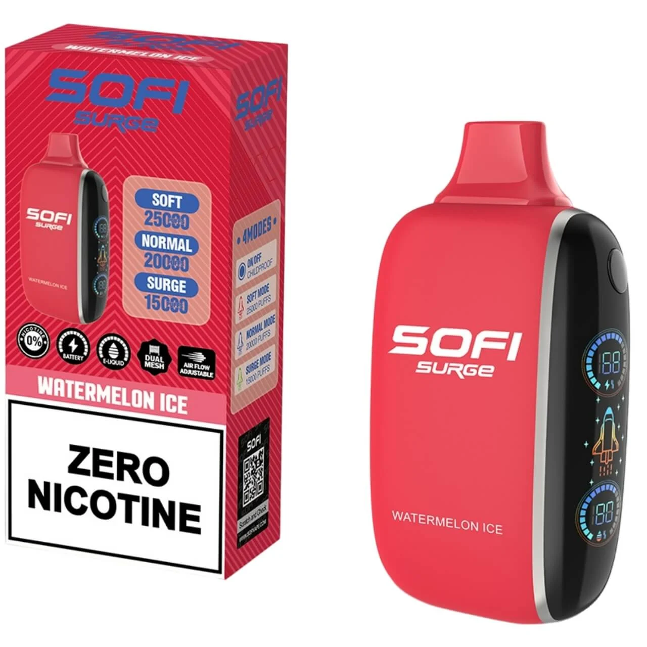 Sofi Surge Zero Nicotine 25000 Puff Disposable - Image 2